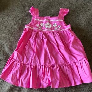 Maggie & Zoe pink infant dress with diaper cover